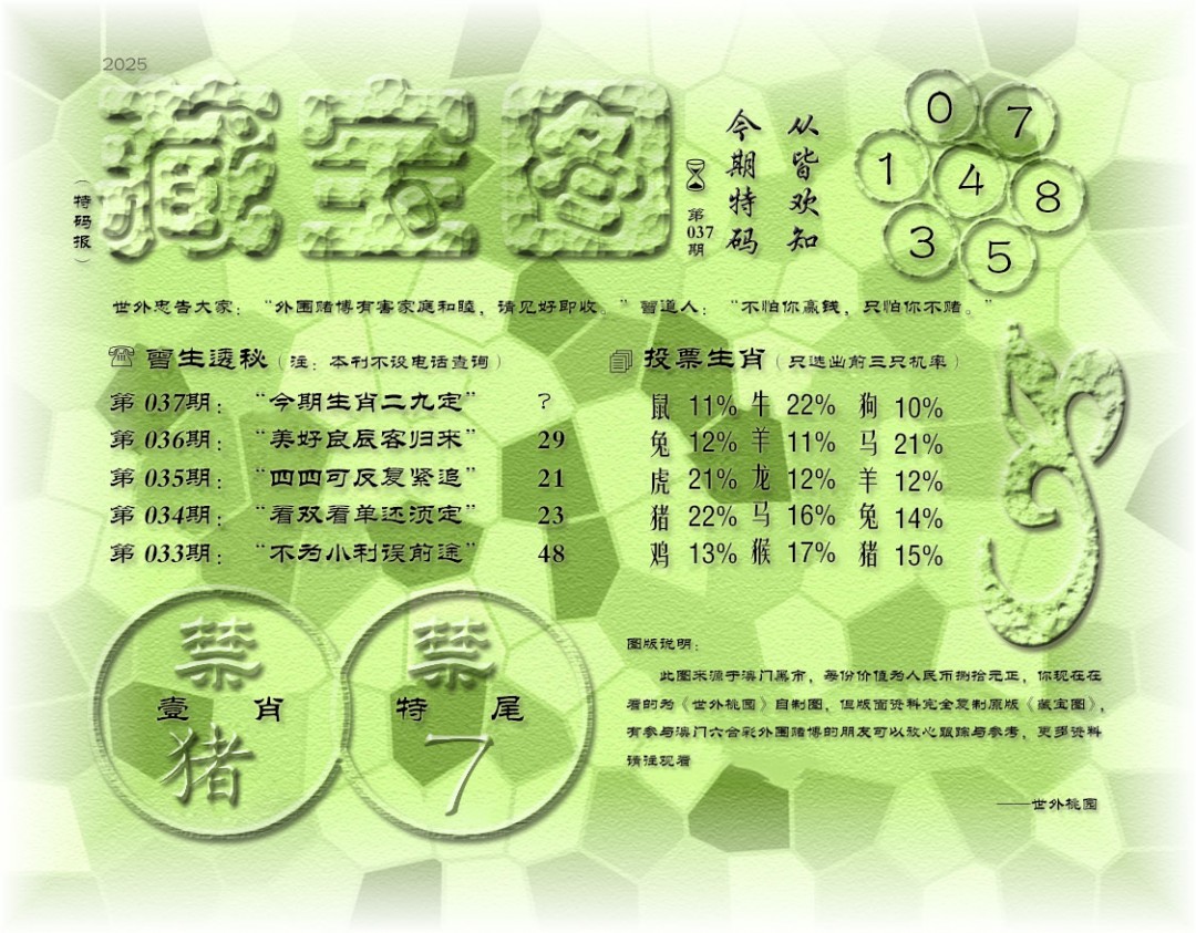 2025037期老《藏宝图》