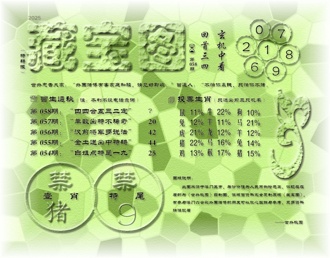 2025058期老《藏宝图》