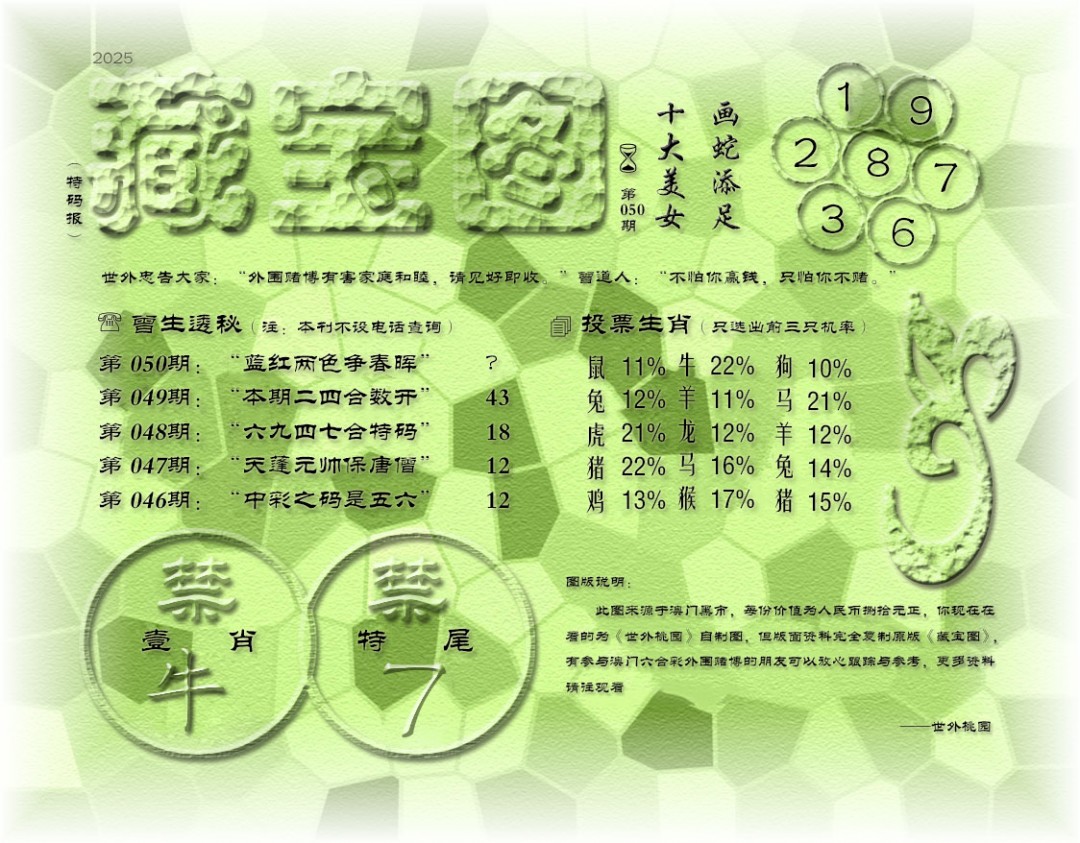 2025050期老《藏宝图》