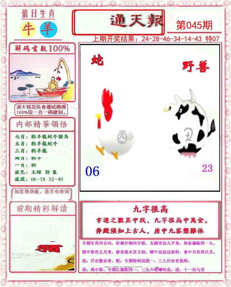 2025045期小喜通天报
