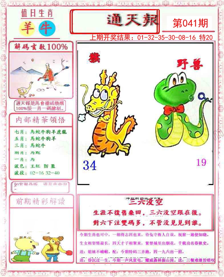 2025041期小喜通天报