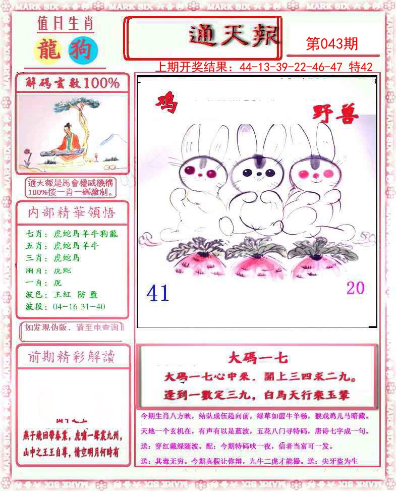 2025043期小喜通天报