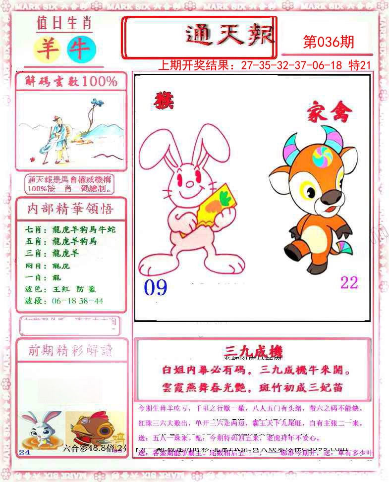 2025036期小喜通天报