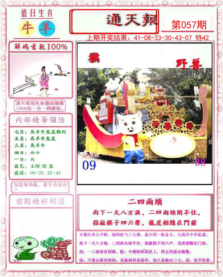 2025057期小喜通天报