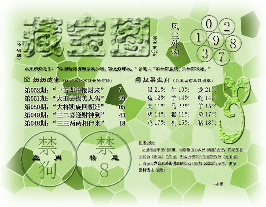 2025052期(水果奶奶藏宝图)最老版