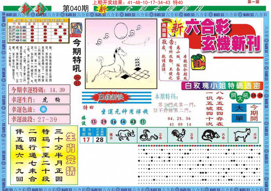 2025040期新六合彩特码新刊A