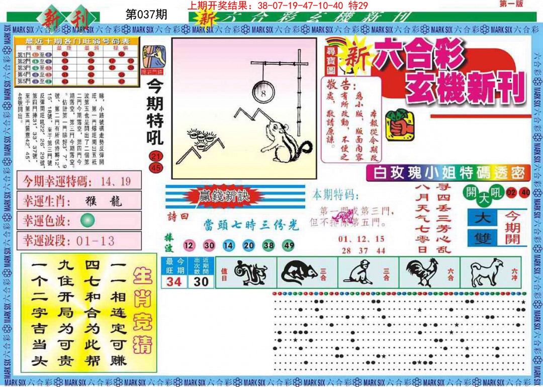 2025037期新六合彩特码新刊A