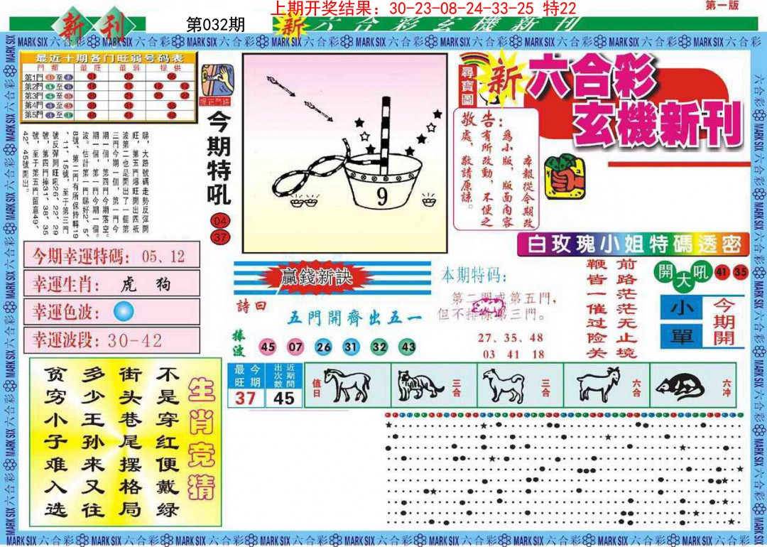 2025032期新六合彩特码新刊A