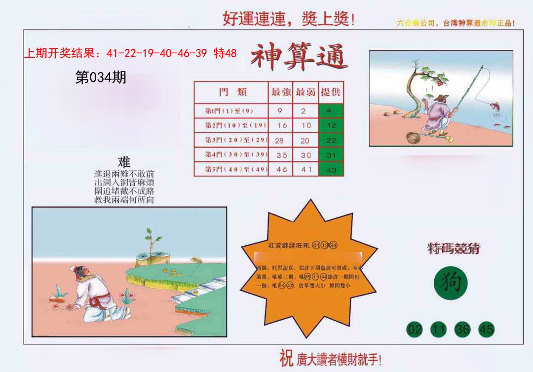 2025034期4-台湾神算