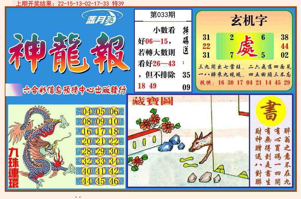 2025033期神龙报