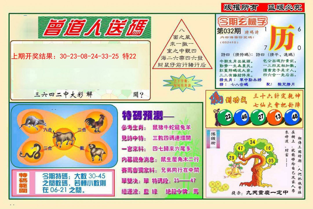 2025032期曾道人送特码