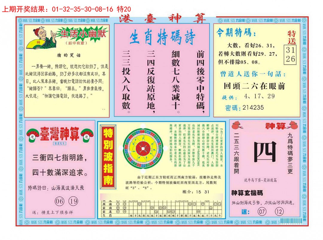 2025041期港台神算B