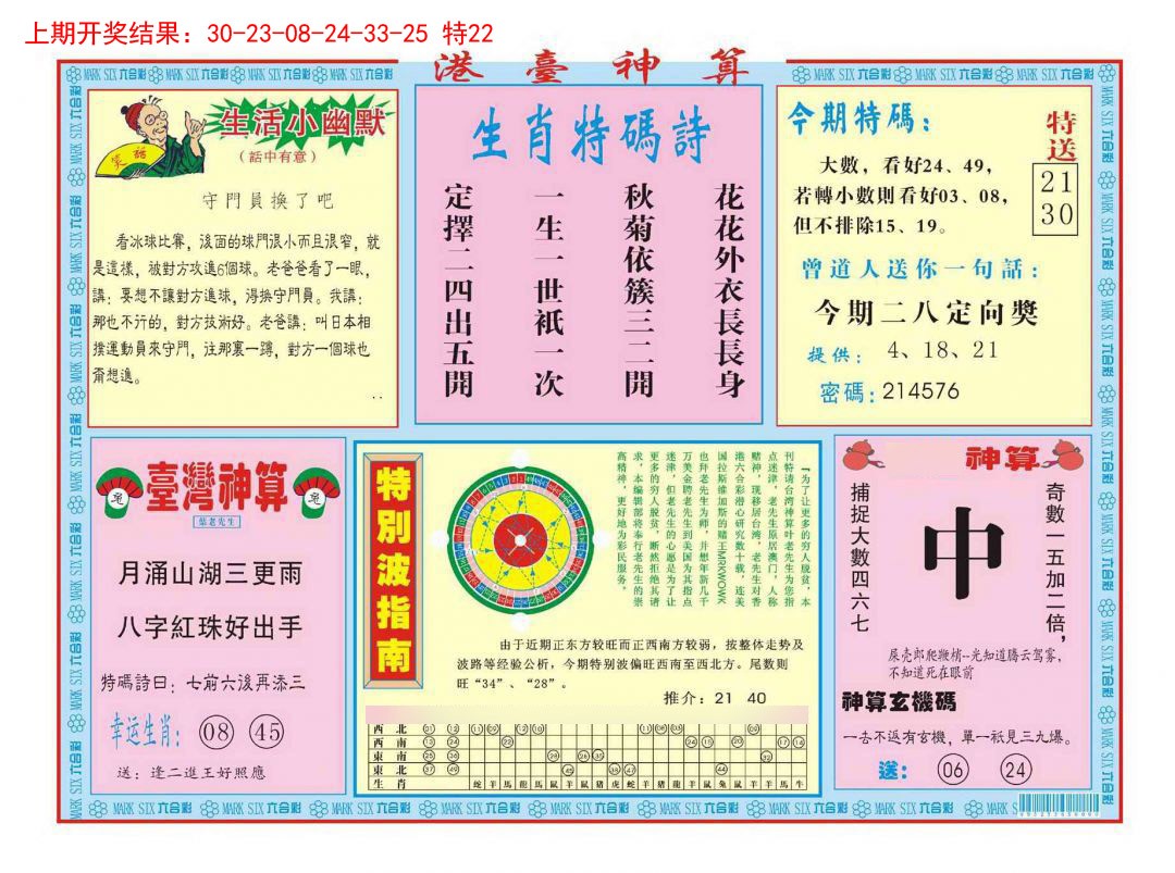 2025032期港台神算B
