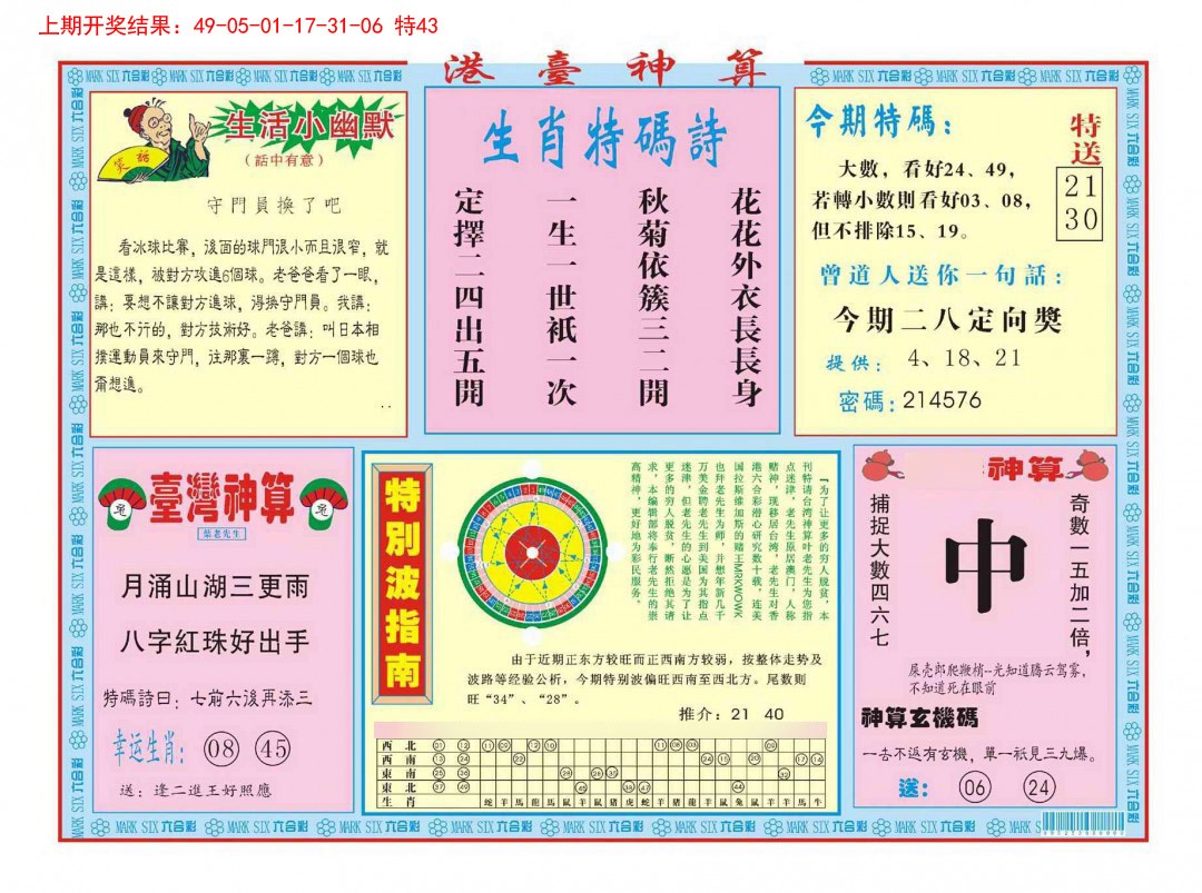 2025050期港台神算B