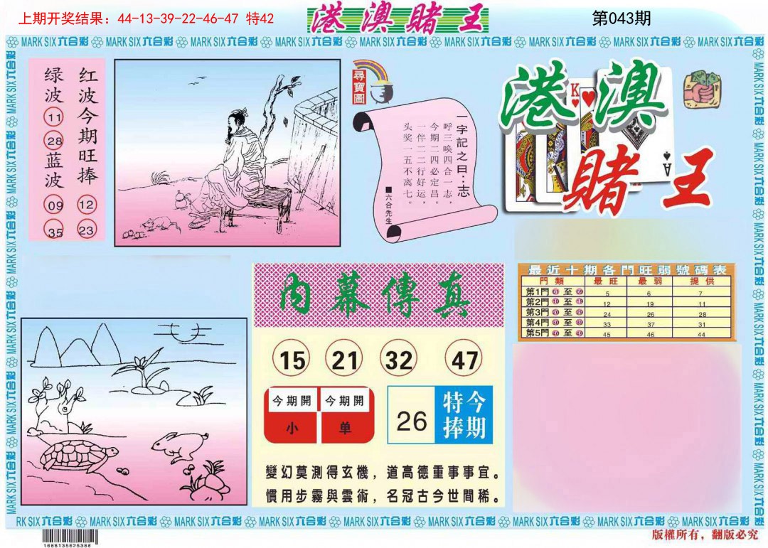 2025043期港澳赌王A
