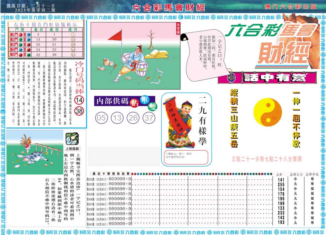 2025042期马会财经A