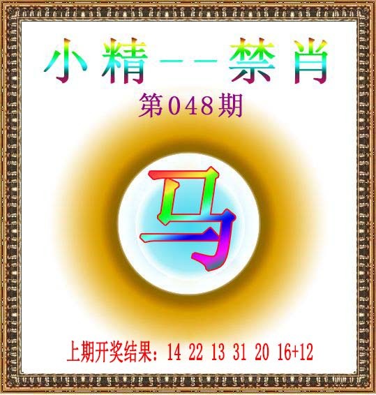 2025048期小精禁肖