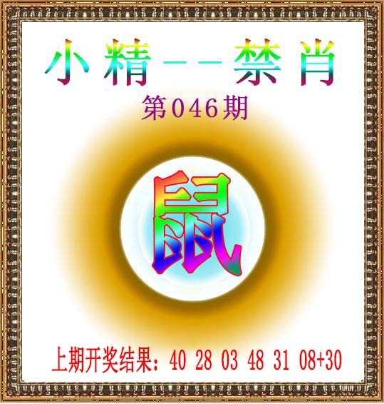 2025046期小精禁肖