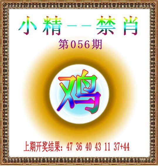 2025056期小精禁肖
