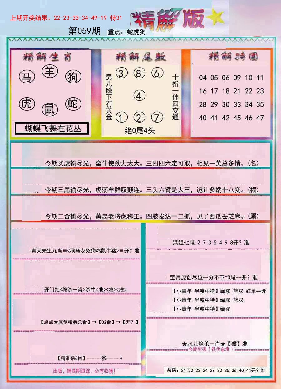 2025059期精解版