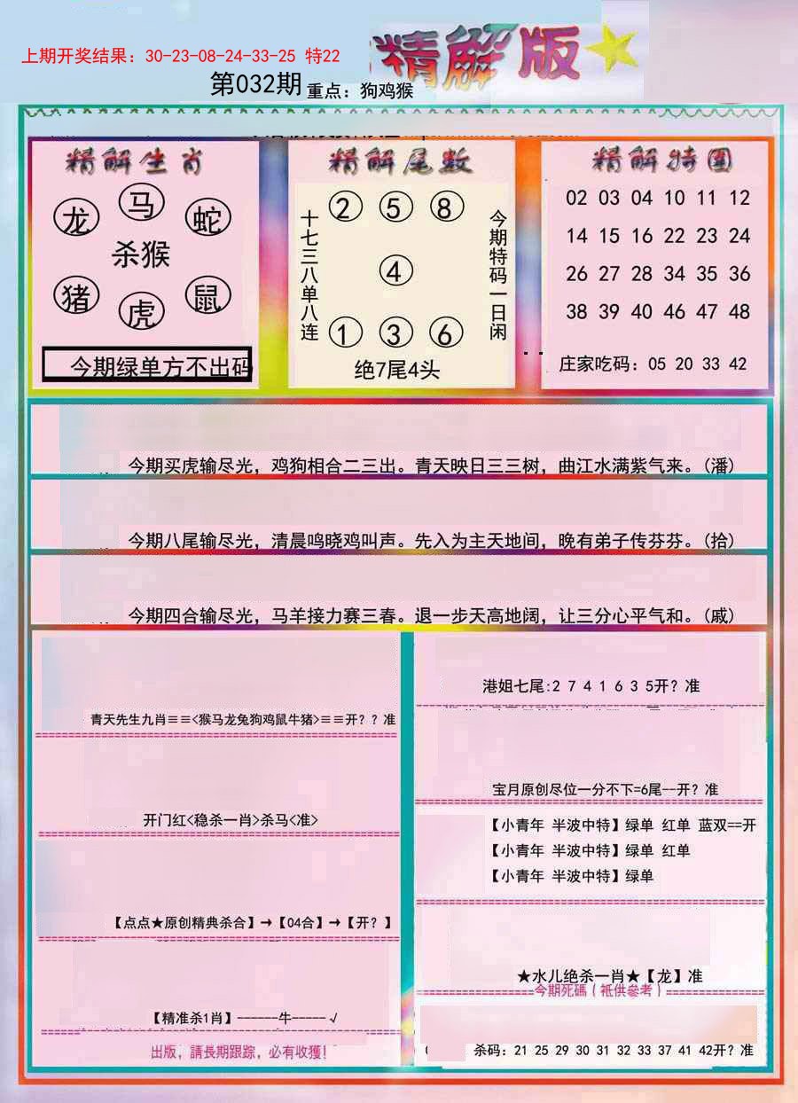 2025032期精解版