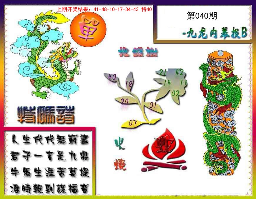 2025040期九龙内幕特肖图a