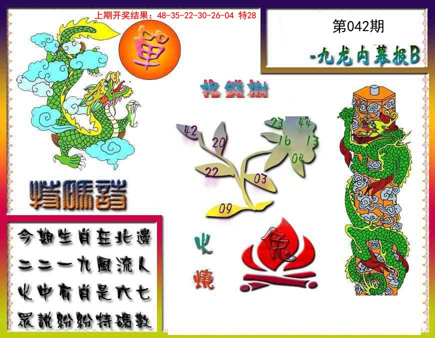 2025042期九龙内幕特肖图a