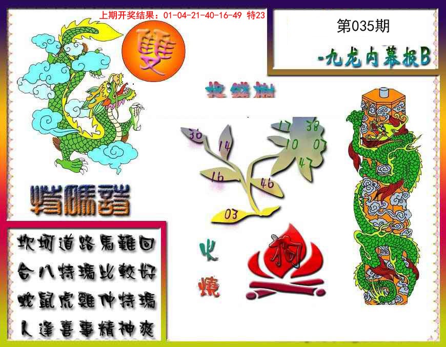 2025035期九龙内幕特肖图a