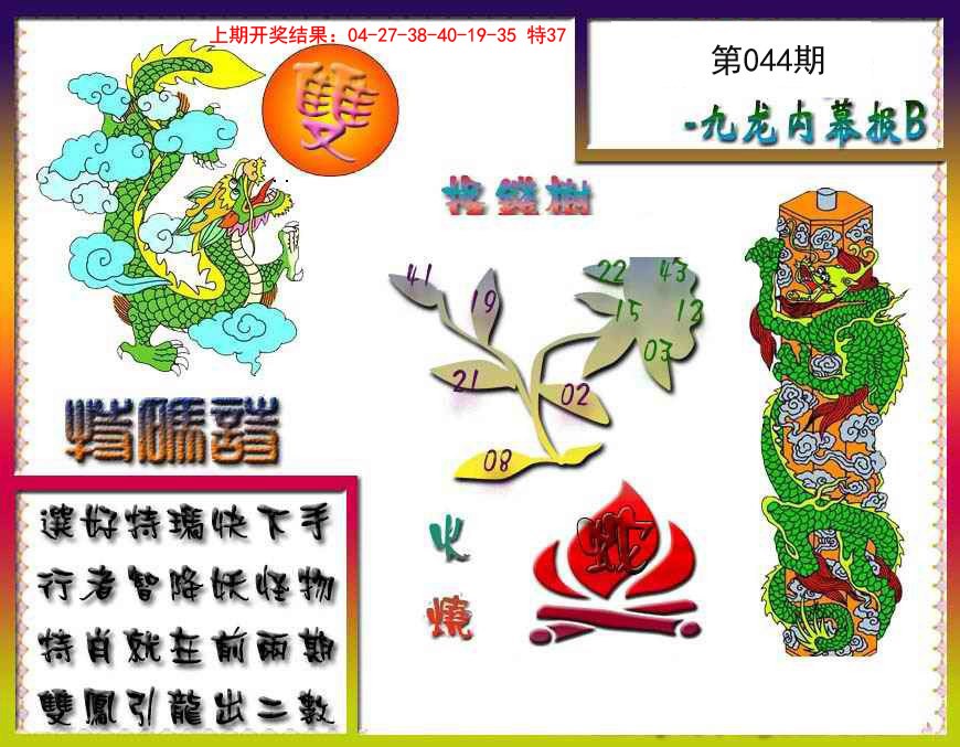2025044期九龙内幕特肖图a