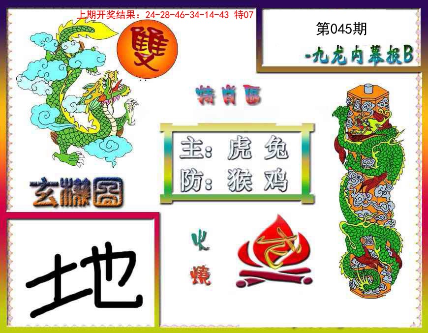 2025045期九龙内幕特肖图B