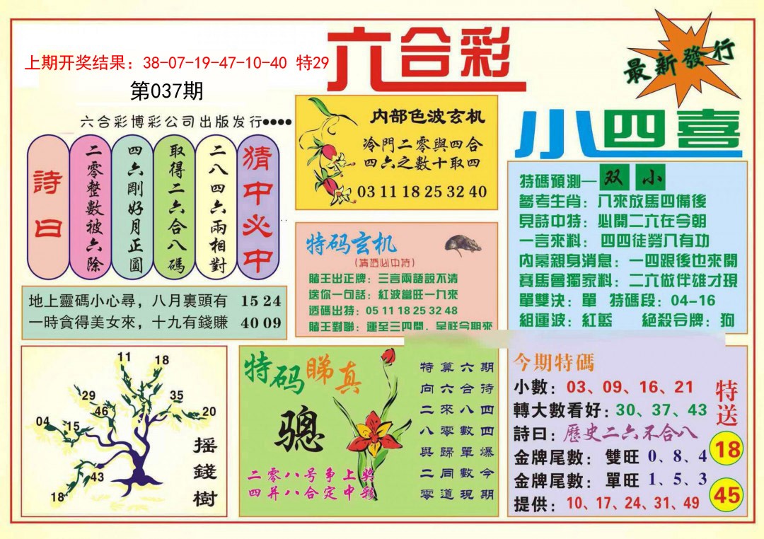 2025037期小四喜