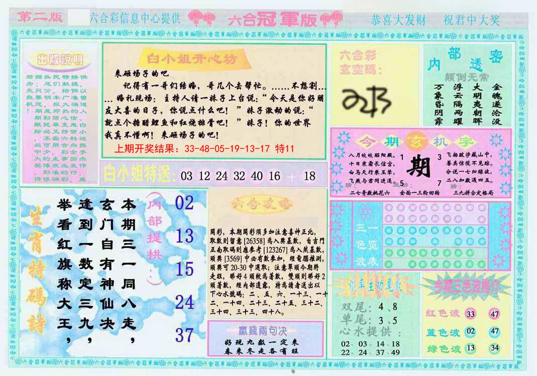 2025054期六合冠军版B