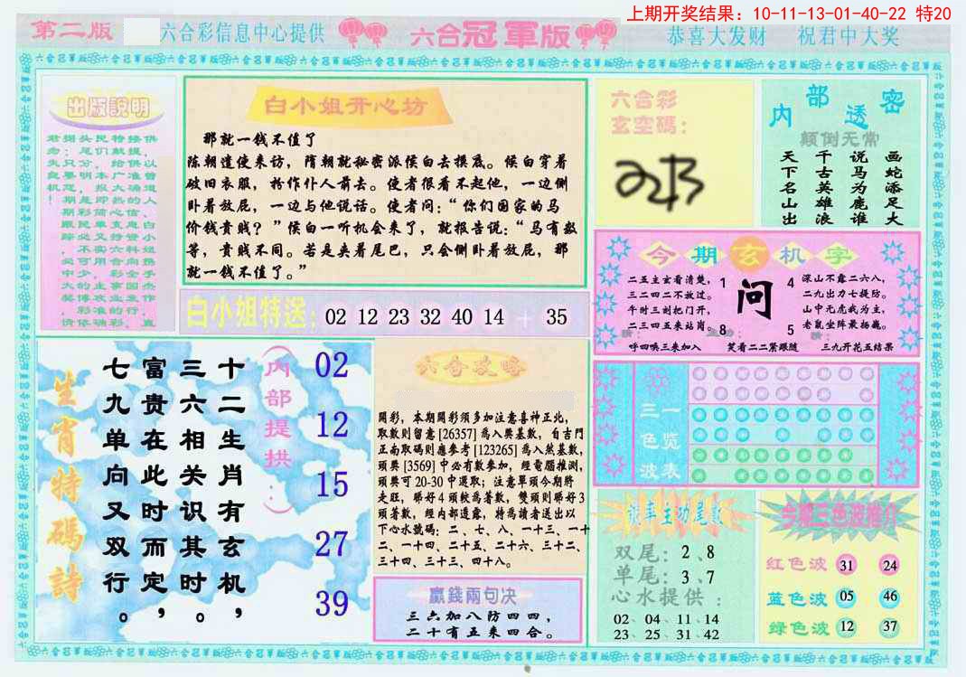 2025058期六合冠军版B