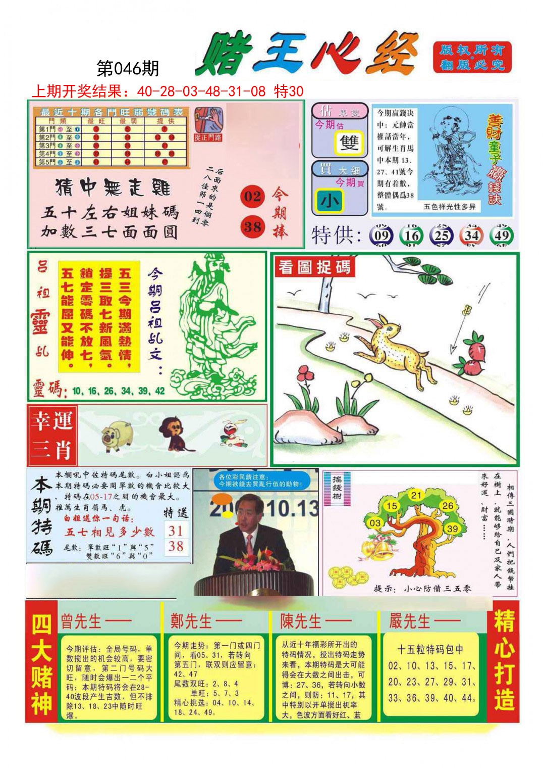 2025046期赌王心经