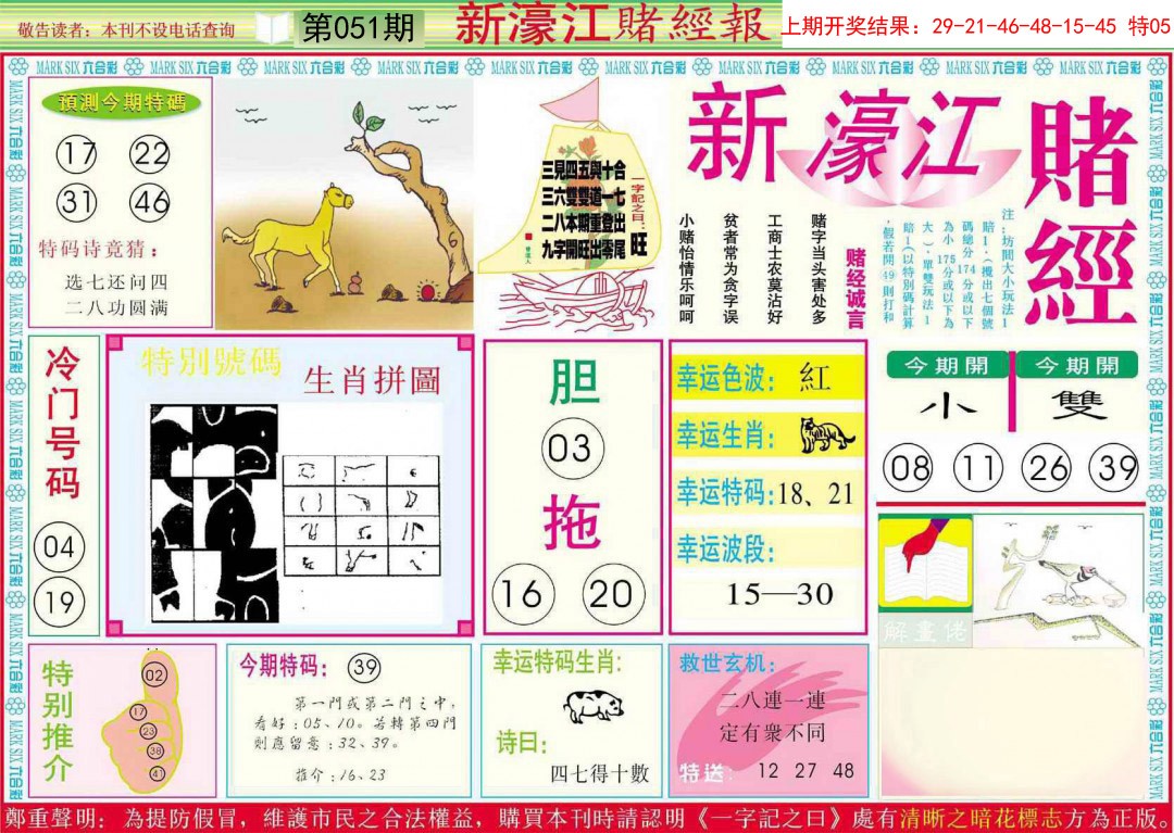 2025051期新濠江赌经A