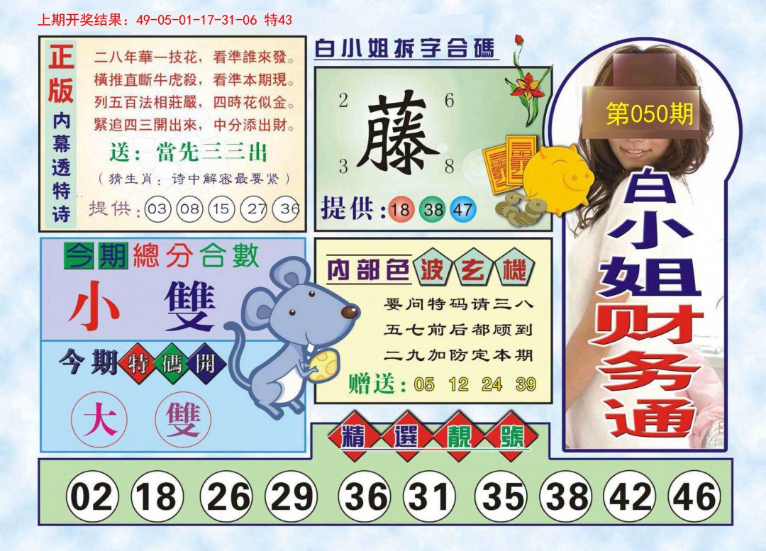 2025050期白小姐财务通