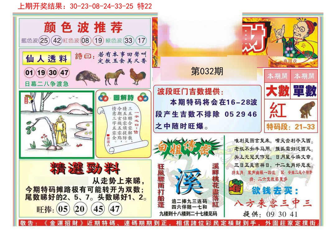 2025032期金运招财