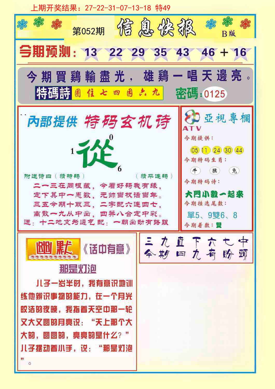 2025052期信息快报B