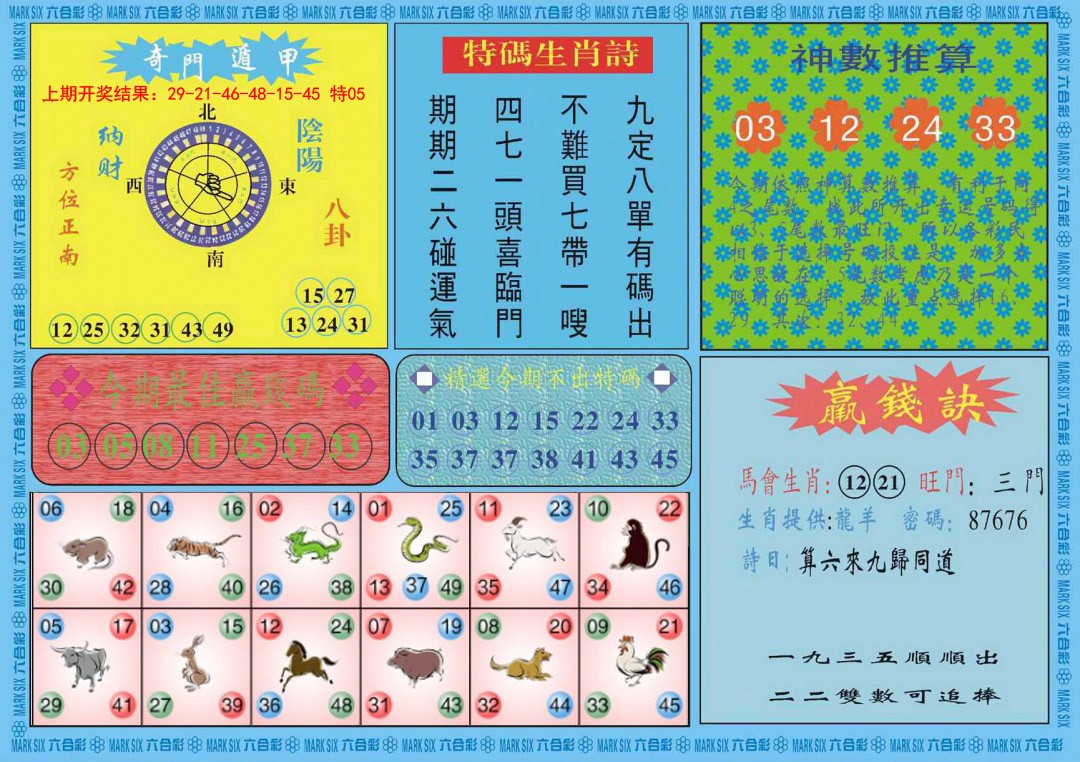 2025051期黄大仙灵码B