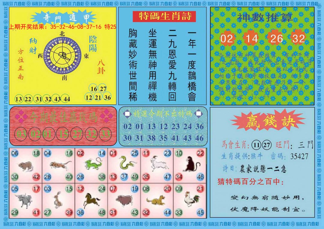 2025038期黄大仙灵码B
