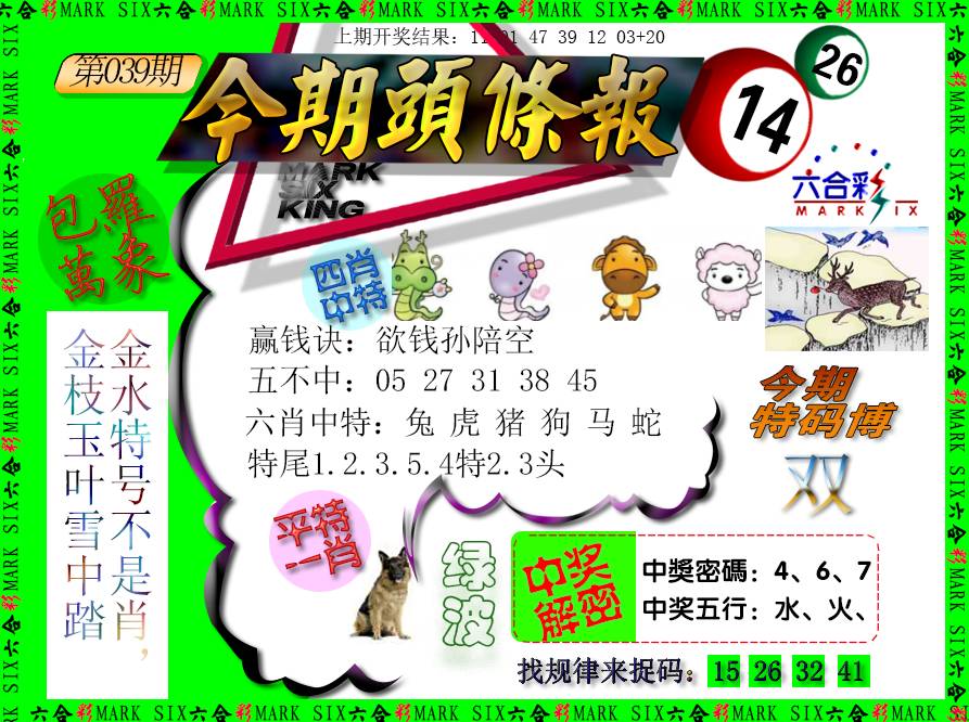 2025039期今期头条报