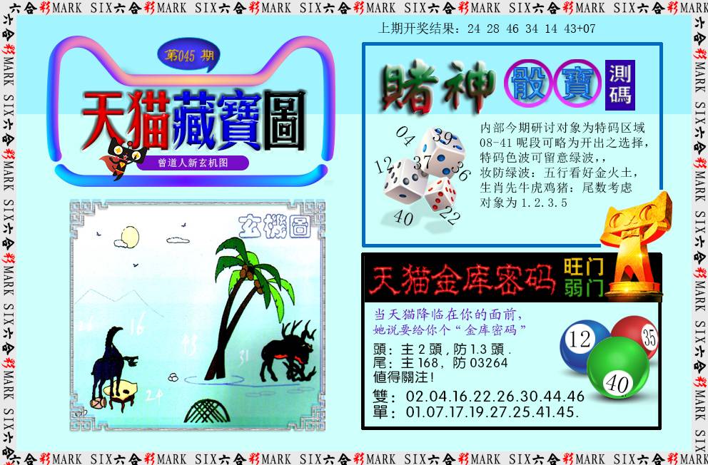 2025045期天猫藏宝图