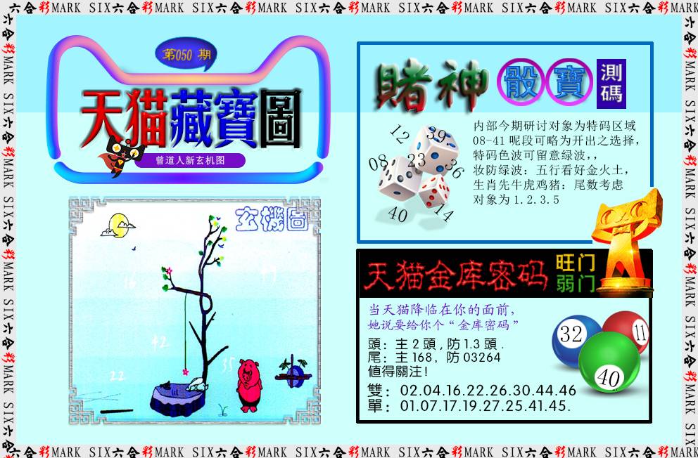 2025050期天猫藏宝图