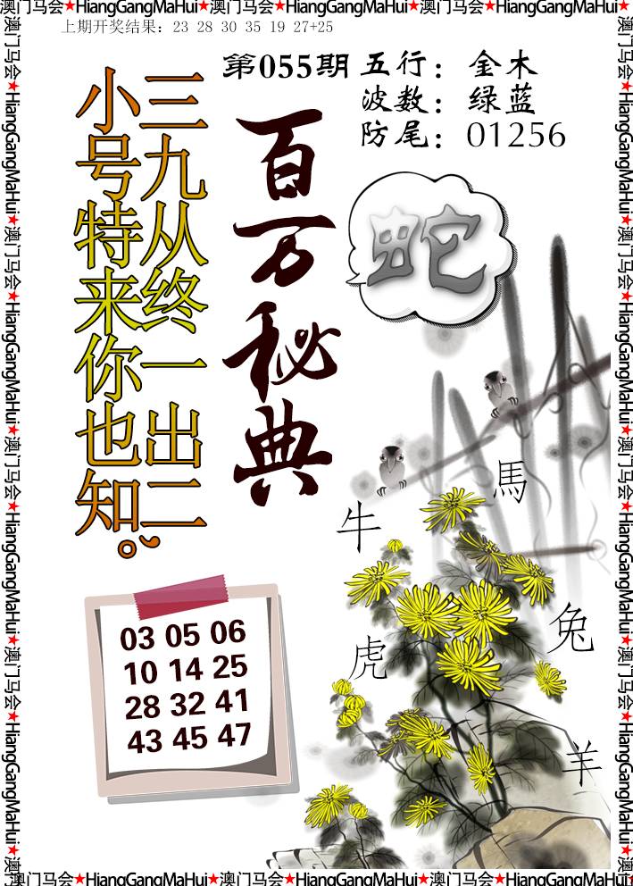 2025055期百万秘典