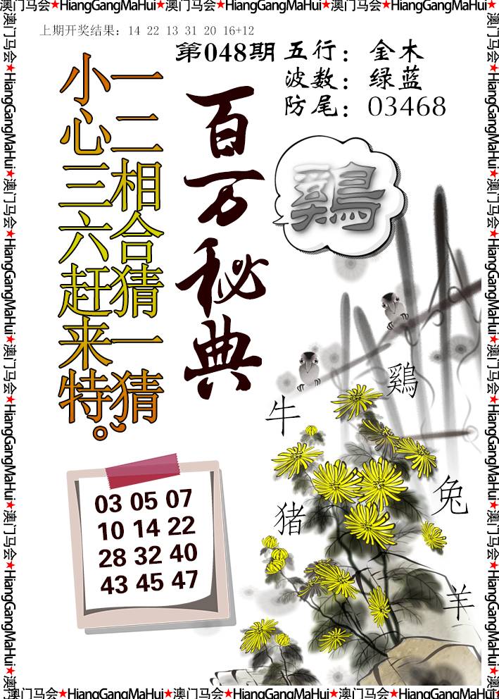 2025048期百万秘典