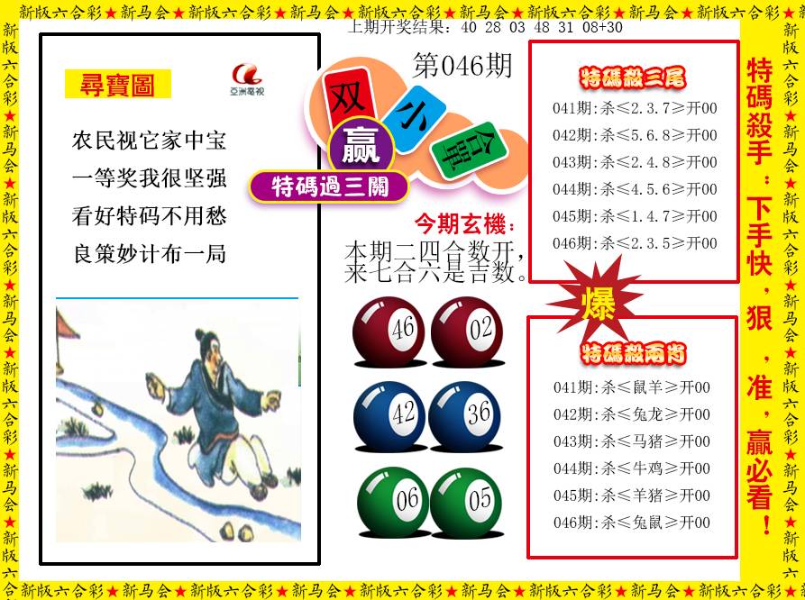 2025046期特码过三关