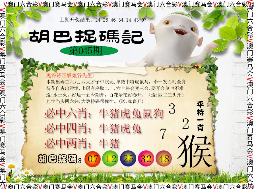 2025045期胡巴抓码记
