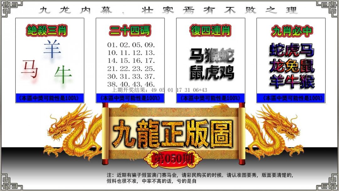 2025050期九龙正版图
