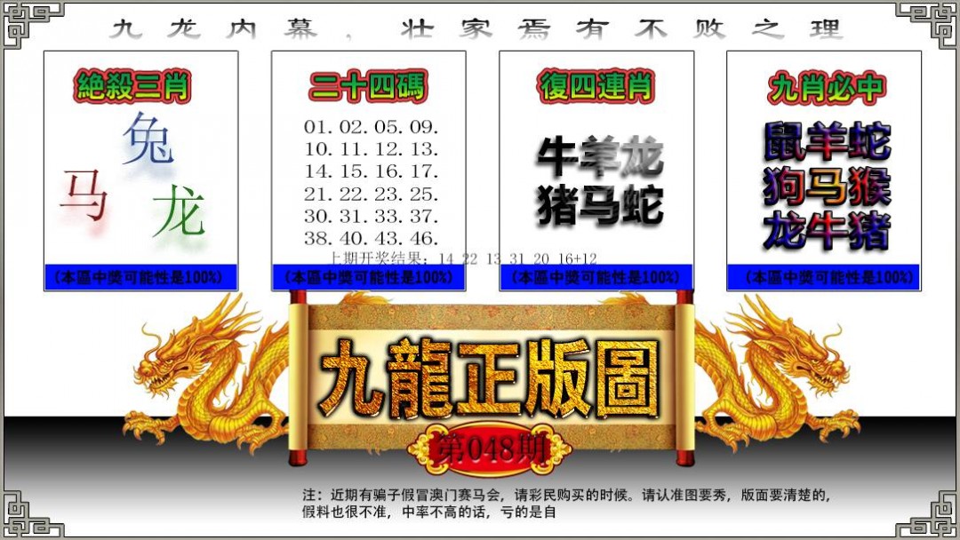 2025048期九龙正版图