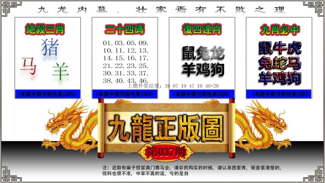 2025037期九龙正版图